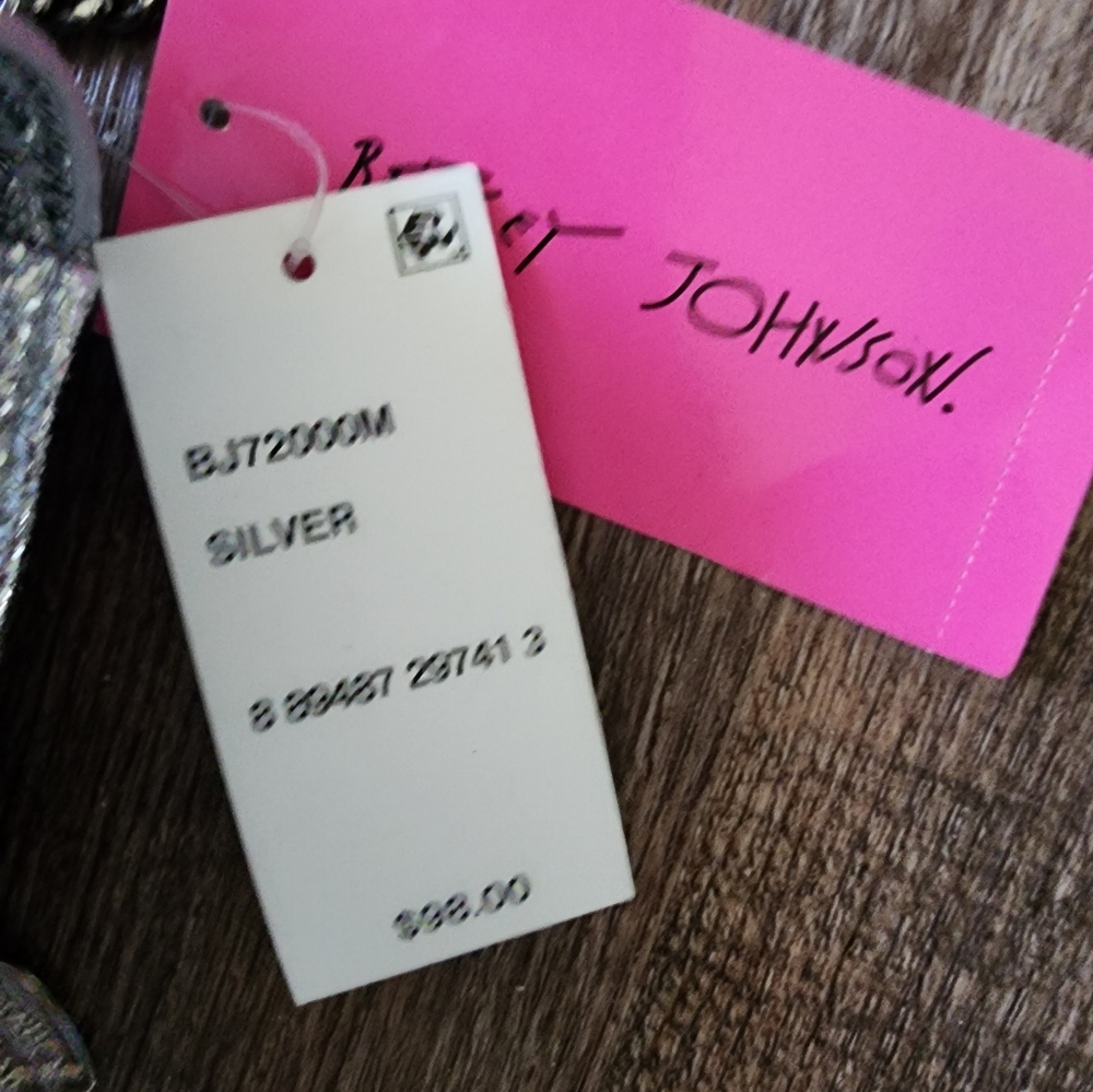 Betsey Johnson Metallic Silver Purse - Picture 4 of 5